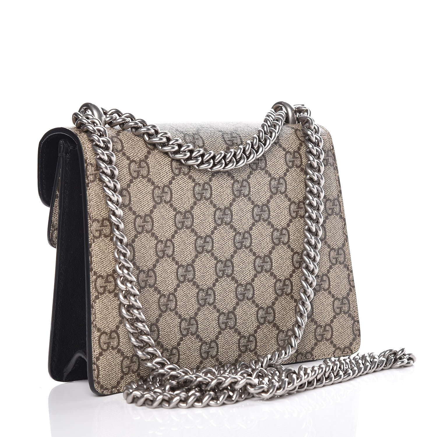 Gucci GG Supreme Monogram Mini Dionysus Shoulder Bag Black 3 of 12