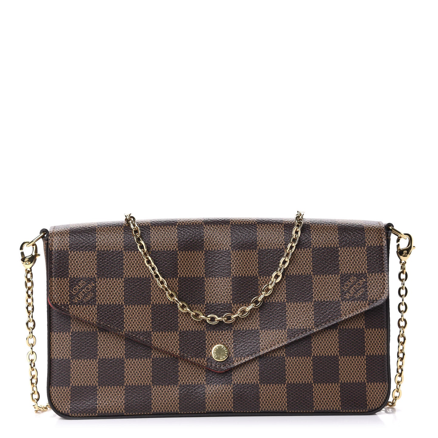 Damier Ebene Pochette Felicie Chain Wallet