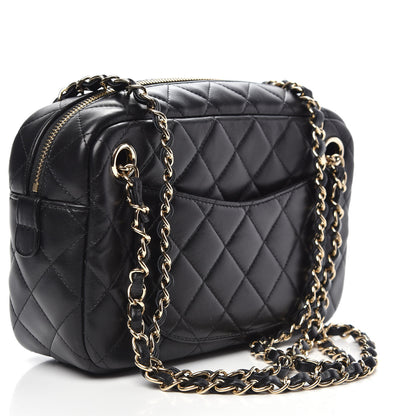 Chanel Lambskin Quilted Camera Case Black 4 of 10