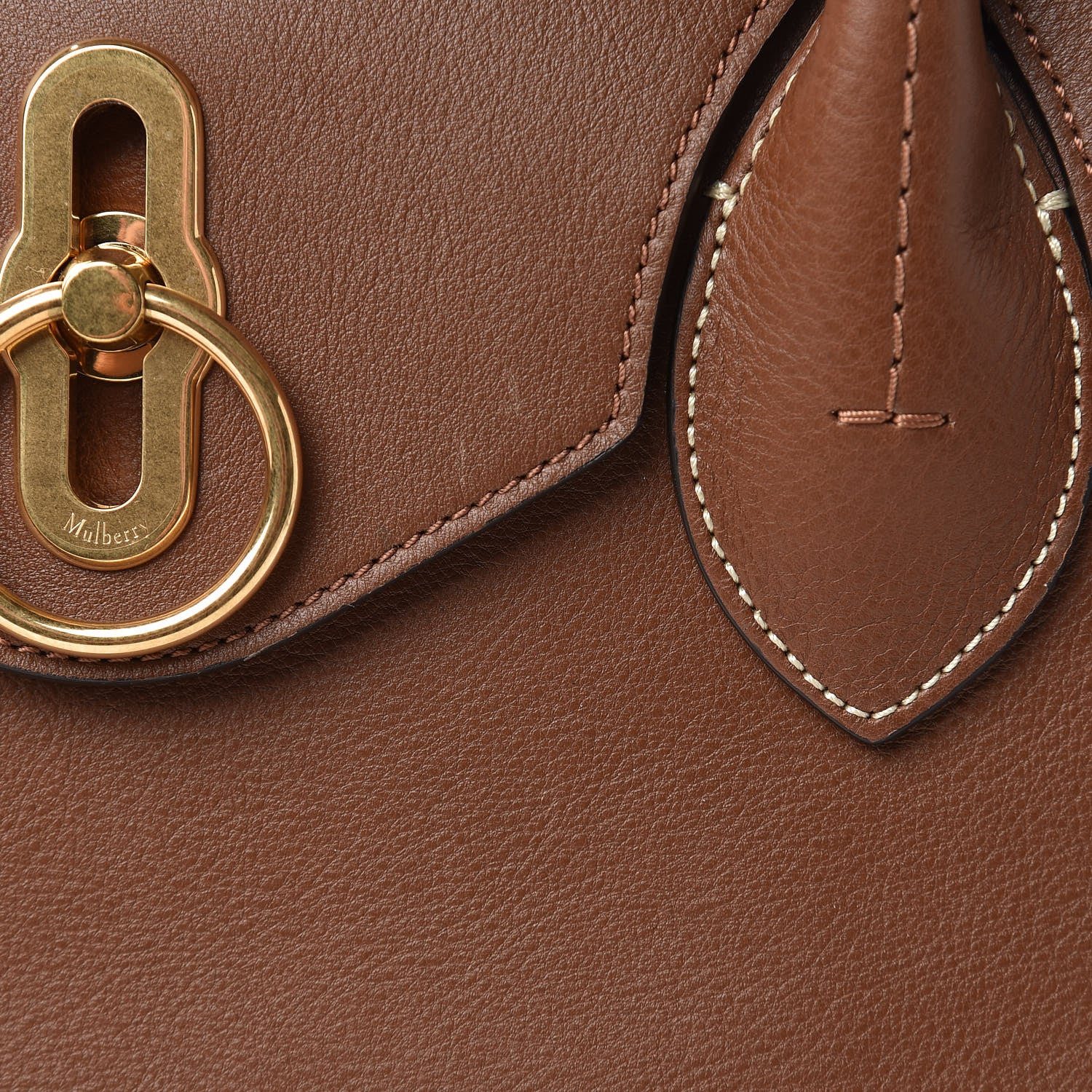 Mulberry Silky Calfskin Large Seaton Tan 7 of 12