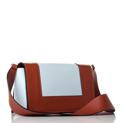 Celine Shiny Smooth Calfskin Medium Frame Shoulder Bag Maple Frost 3 of 9