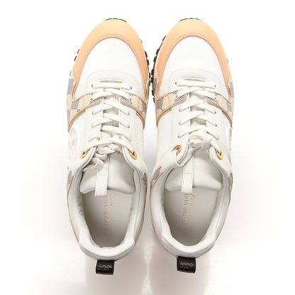 Louis Vuitton Calfskin Damier Azur Run Away Sneakers 37 White 2 of 8