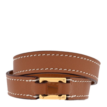 Hermes Swift O'Kelly Double Tour Bracelet T1 Gold 3 of 6