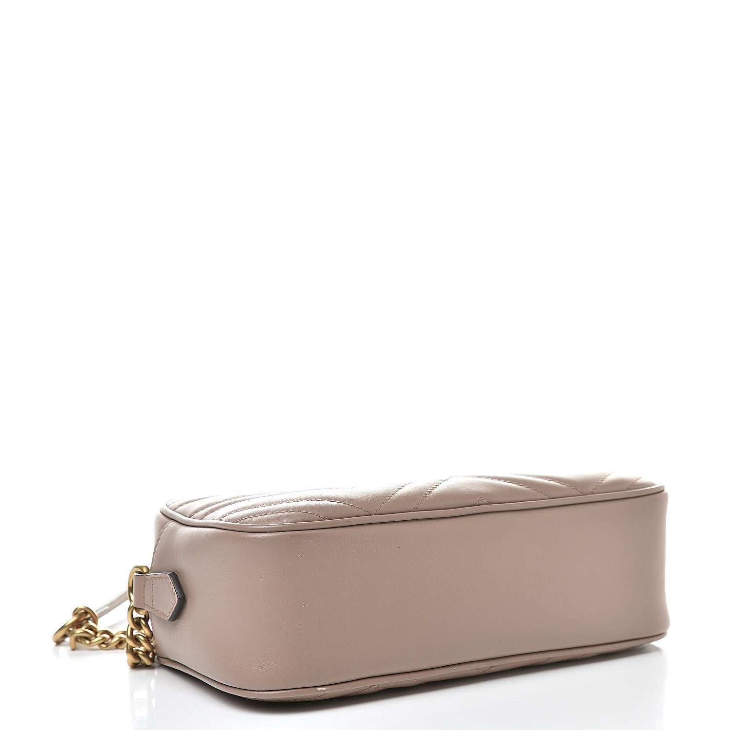 Gucci Calfskin Matelasse Small GG Marmont Chain Shoulder Bag Porcelain Rose 4 of 12