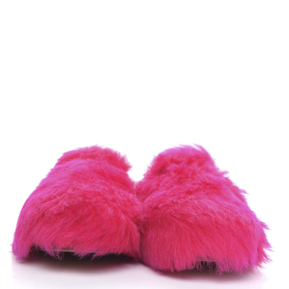 Gucci Merino Wool Womens Princetown Slippers 40 Raspberry Lipstick Natural 2 of 8