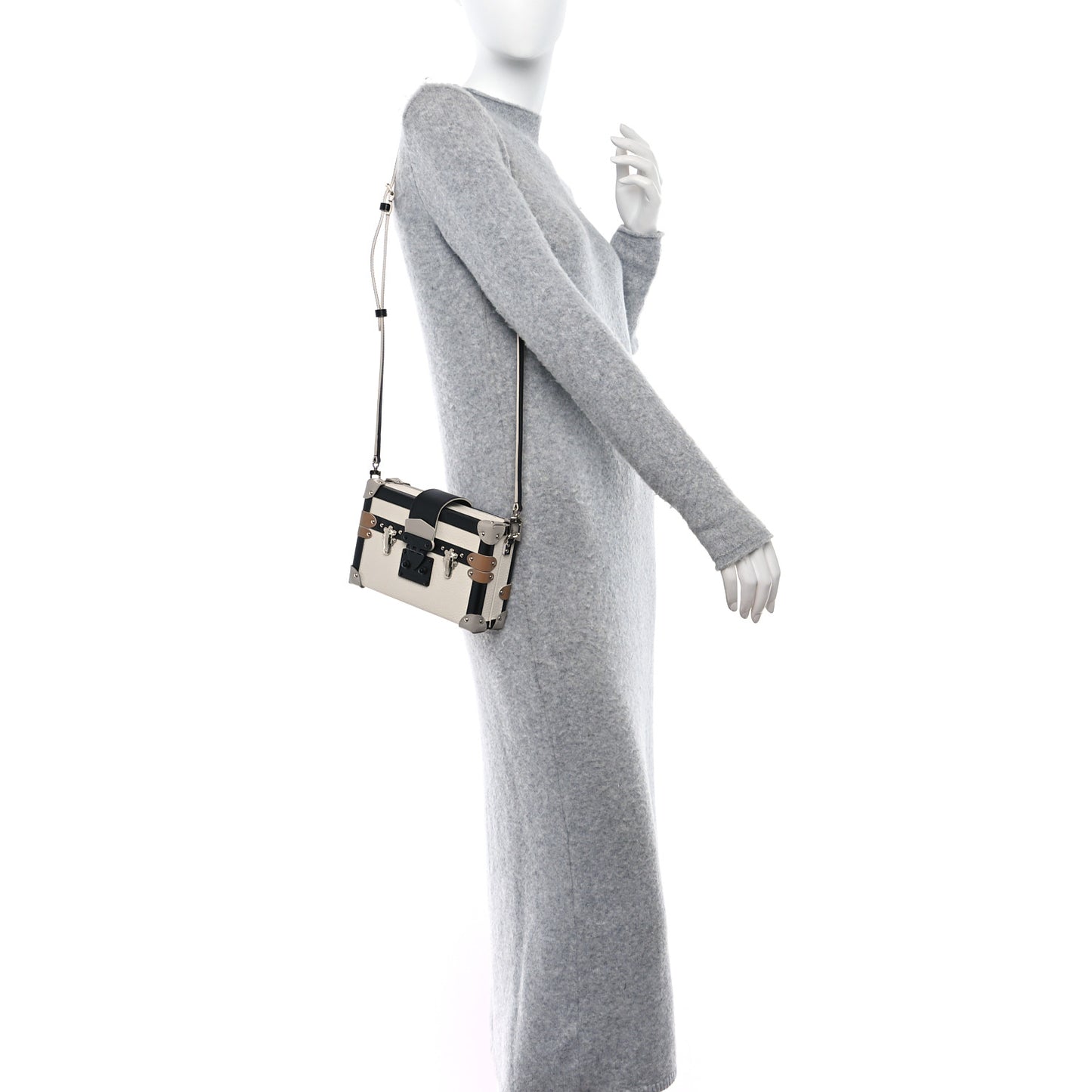 Taurillon Petite Malle White Black