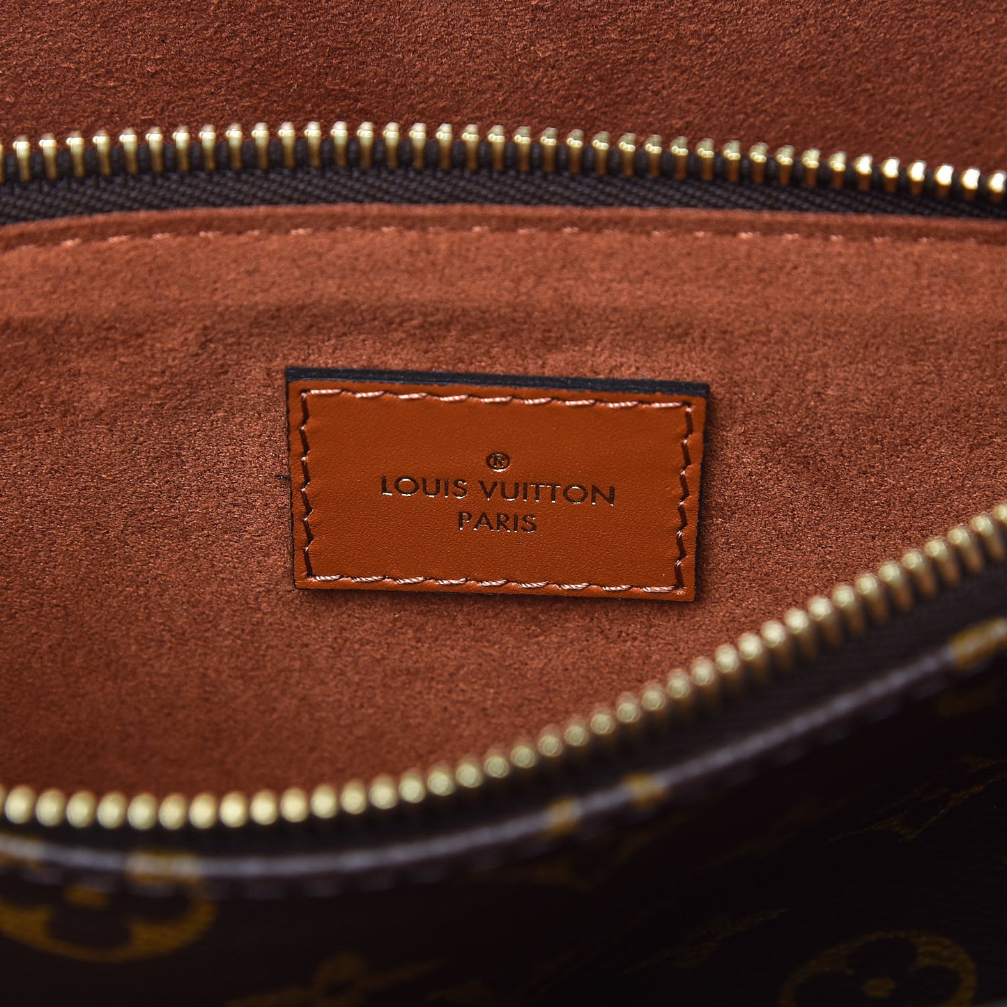 Monogram Flower Tote Caramel