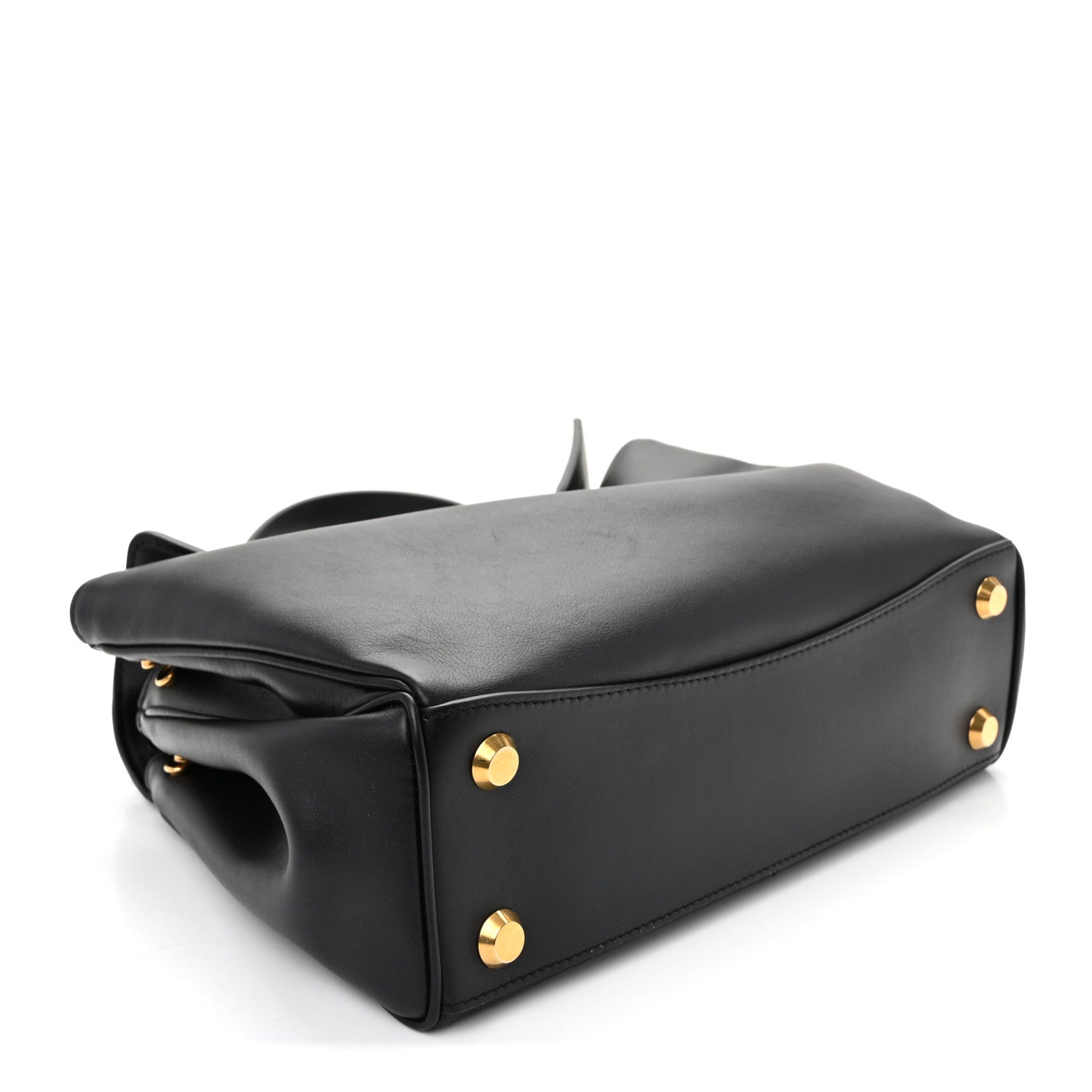 Balenciaga Natural Smooth Calfskin Small Rodeo Top Handle Handbag Black 4 of 9