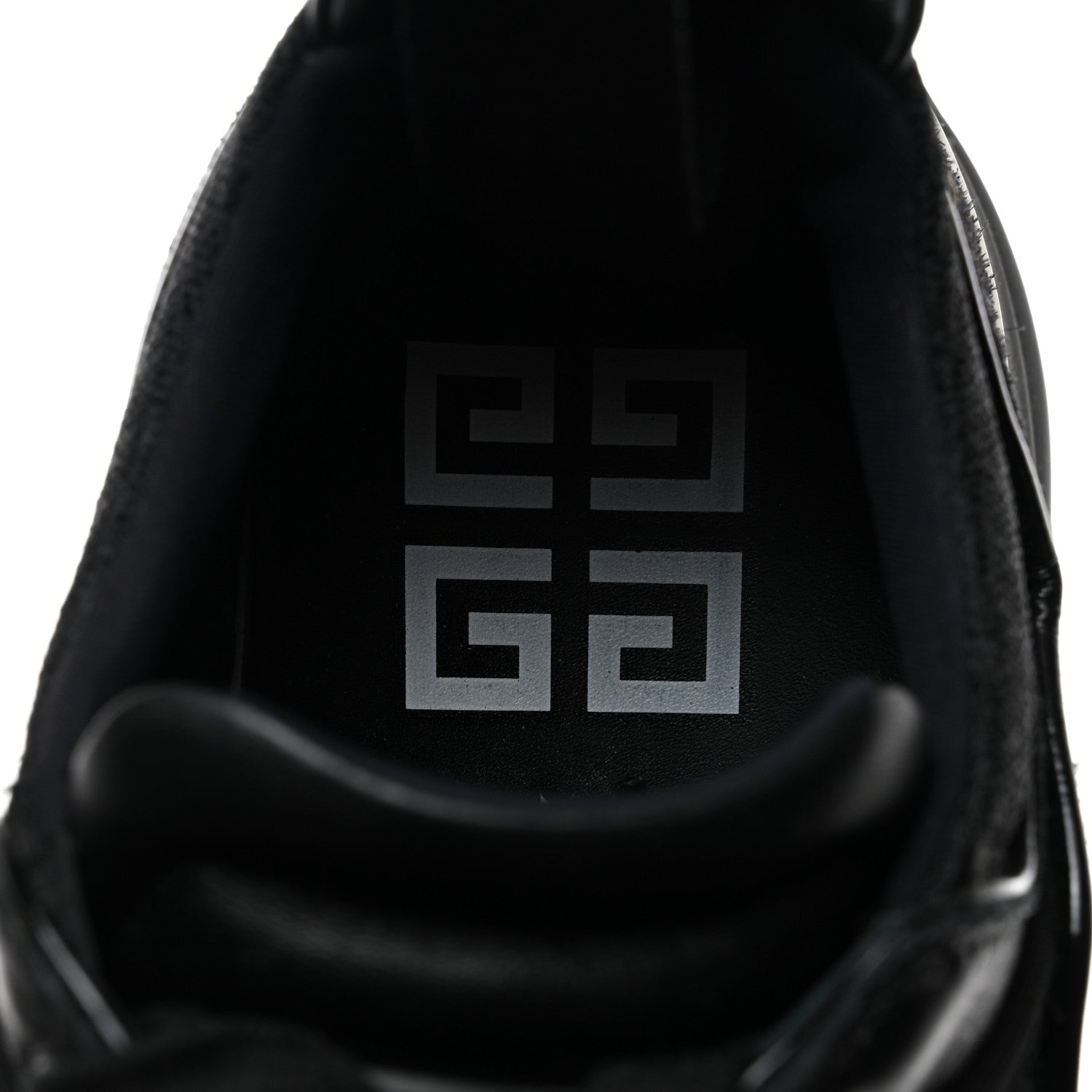Givenchy Calfskin Neoprene Jaw Low Sneakers 37 Black 7 of 8