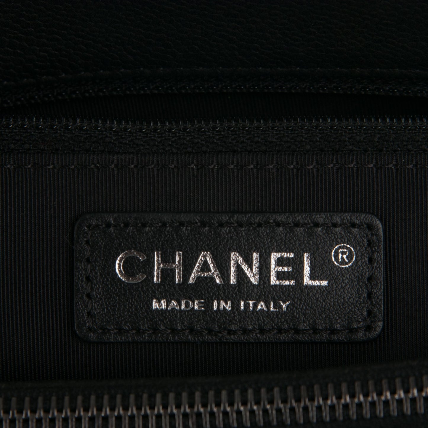 Caviar Quilted Large Casual Pocket Tote Black