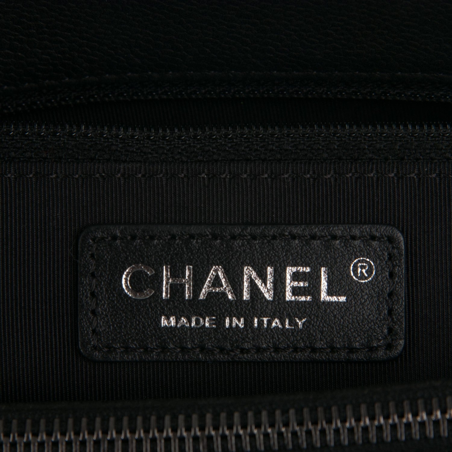 Chanel Caviar Quilted Large Casual Pocket Tote Black 6 of 7