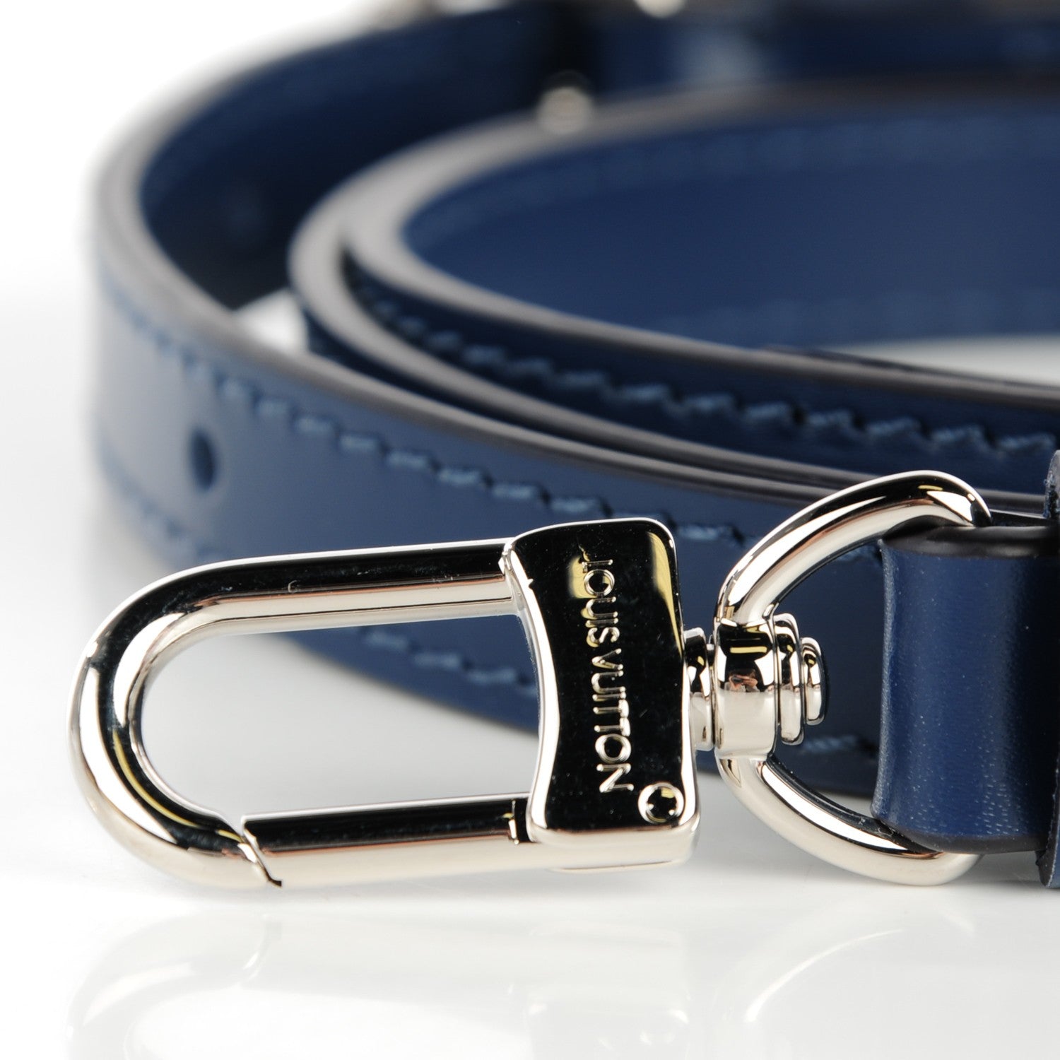 Louis Vuitton Calfskin 16mm Adjustable Shoulder Strap Indigo 4 of 6