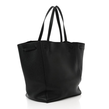 Celine Soft Grained Calfskin Medium Belt Cabas Phantom Black 3 of 10