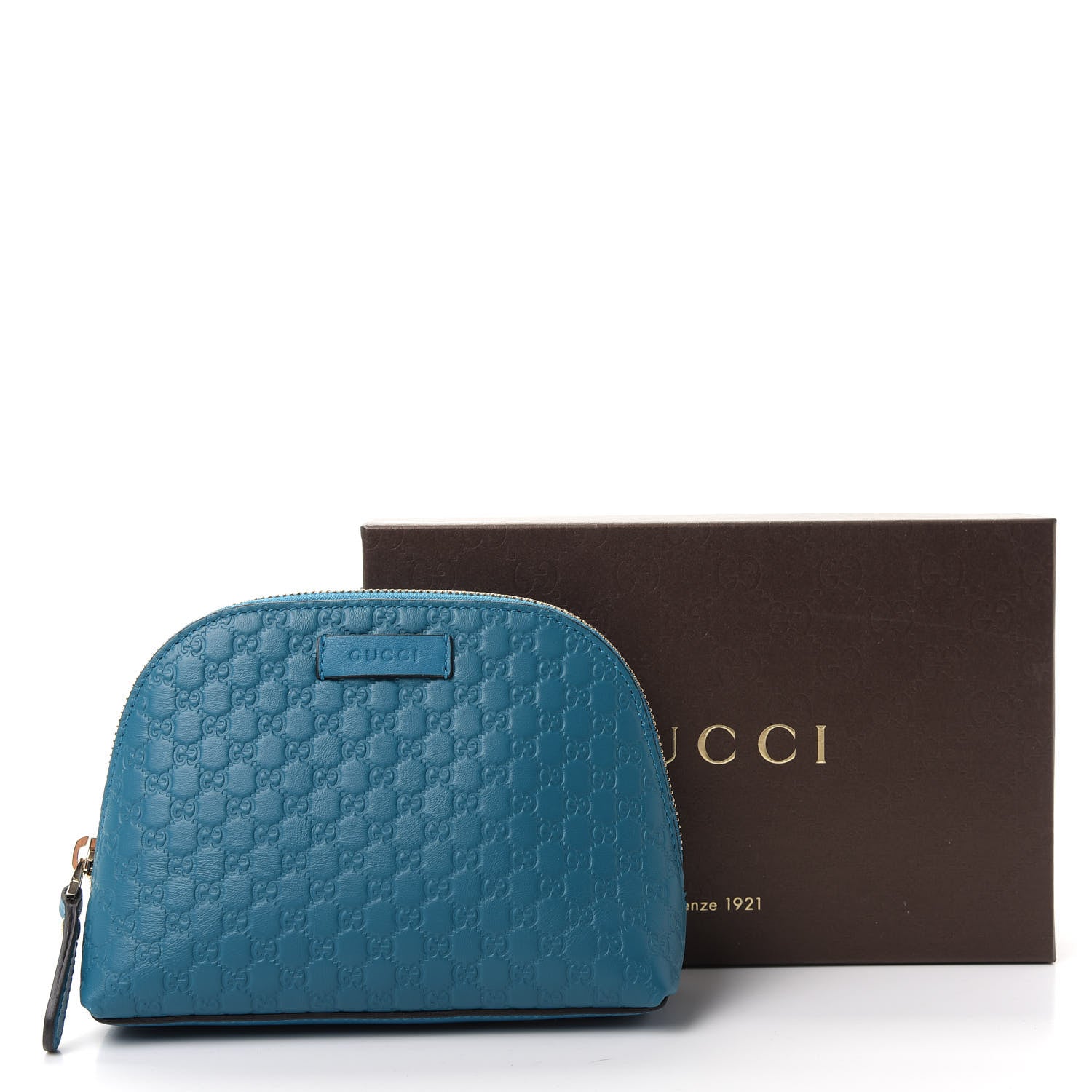 Gucci Microguccissima GG Cosmetic Case Deep Cobalt 7 of 7