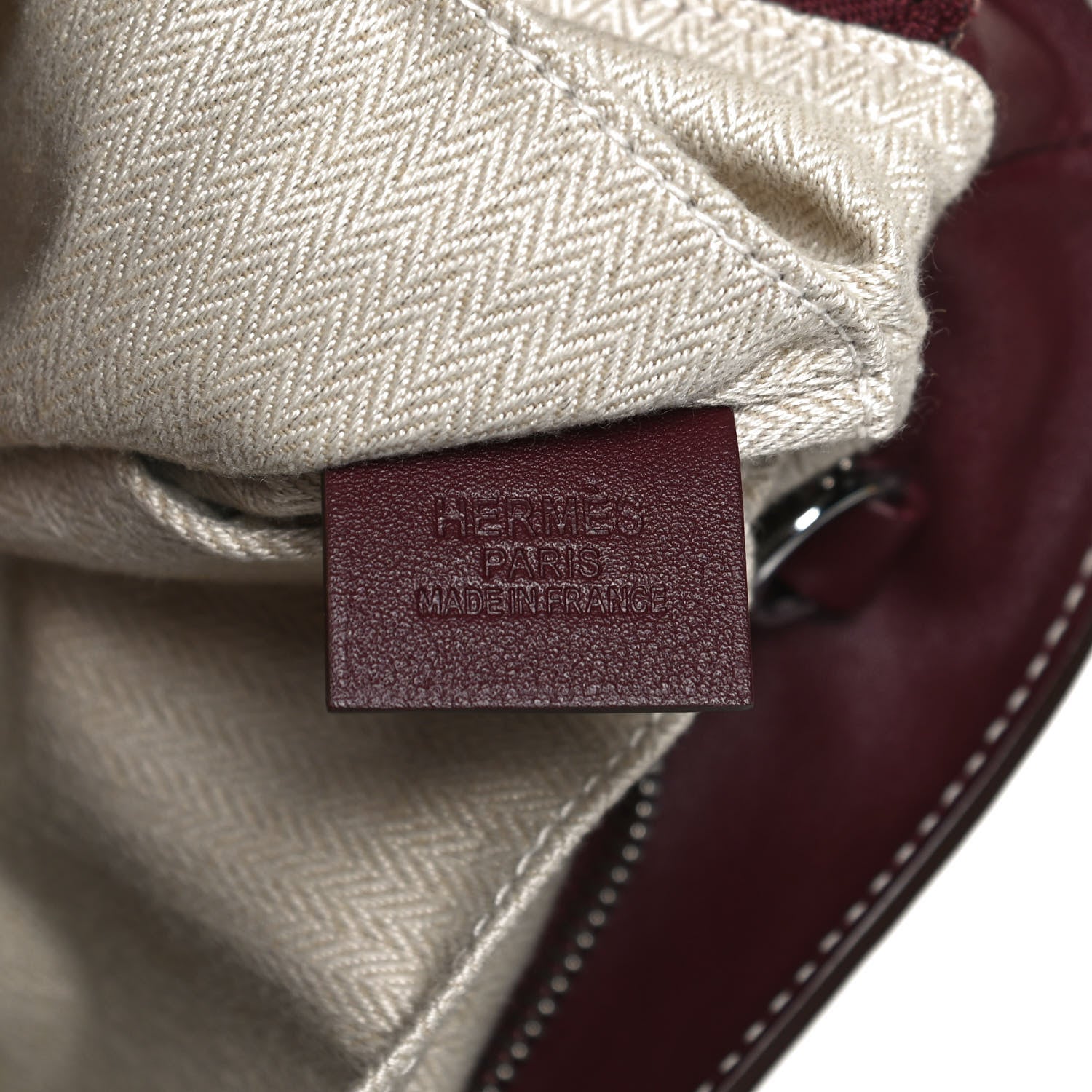 Hermes Swift Canvas Tote Rouge H 5 of 10