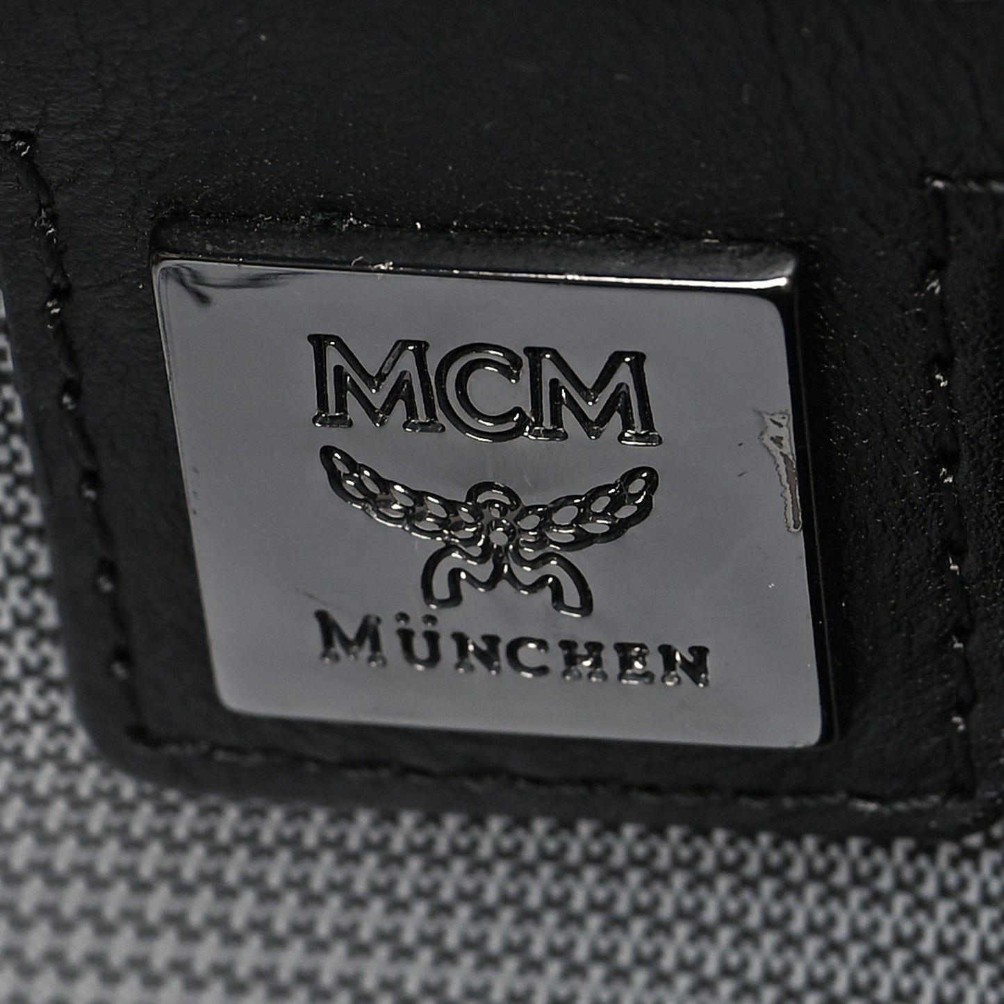 Metallic Visetos Small Side Stud Stark Backpack Silver Black