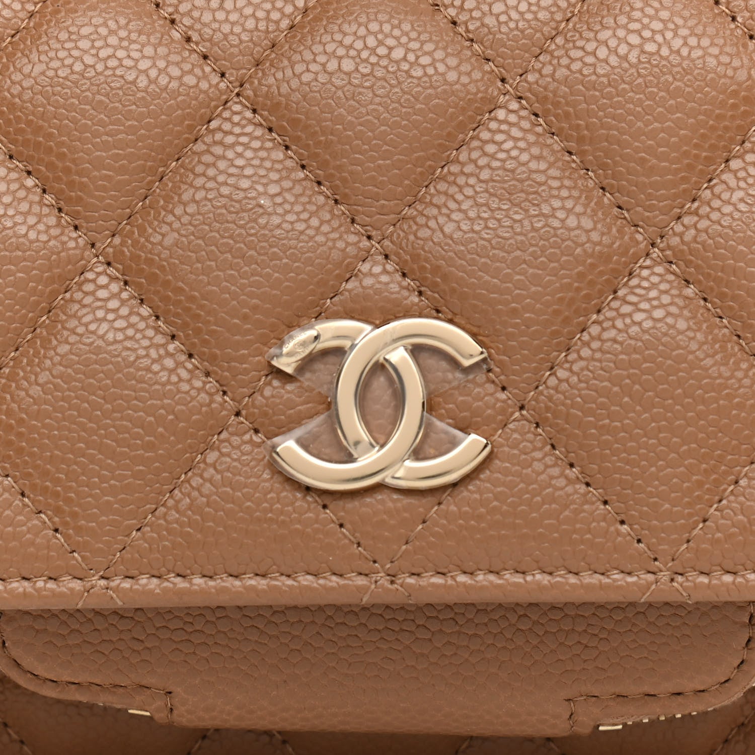 Chanel Caviar Quilted Small Business Affinity Flap Camel 9 of 12
