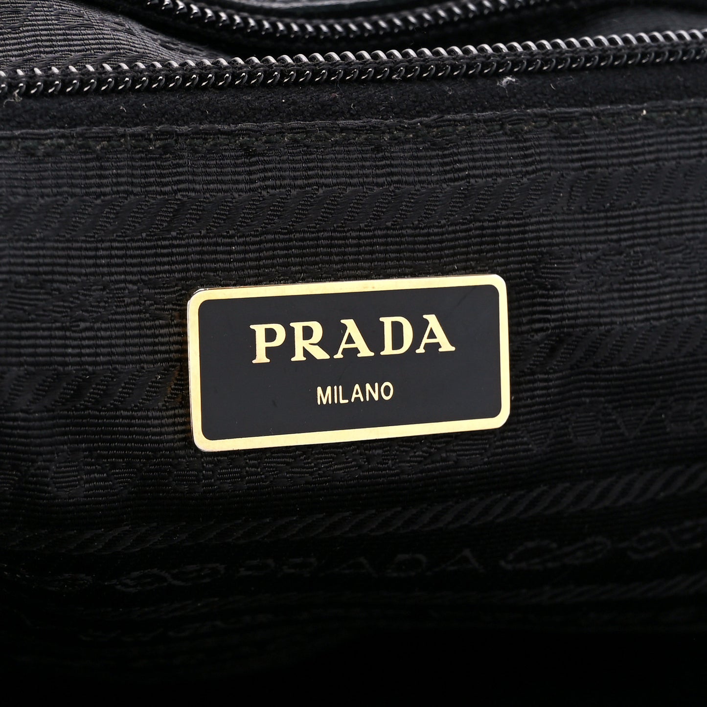 Tessuto Nylon Bow Shoulder Bag Black