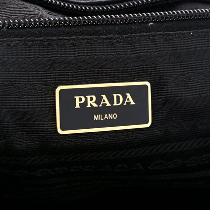 Prada Tessuto Nylon Bow Shoulder Bag Black 6 of 11
