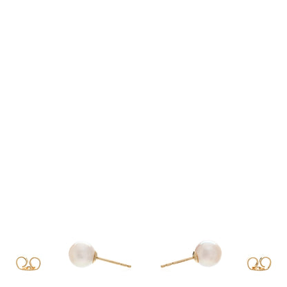 Mikimoto 18K Yellow Gold Akoya Pearl 7-7.5mm Stud Earrings 3 of 5