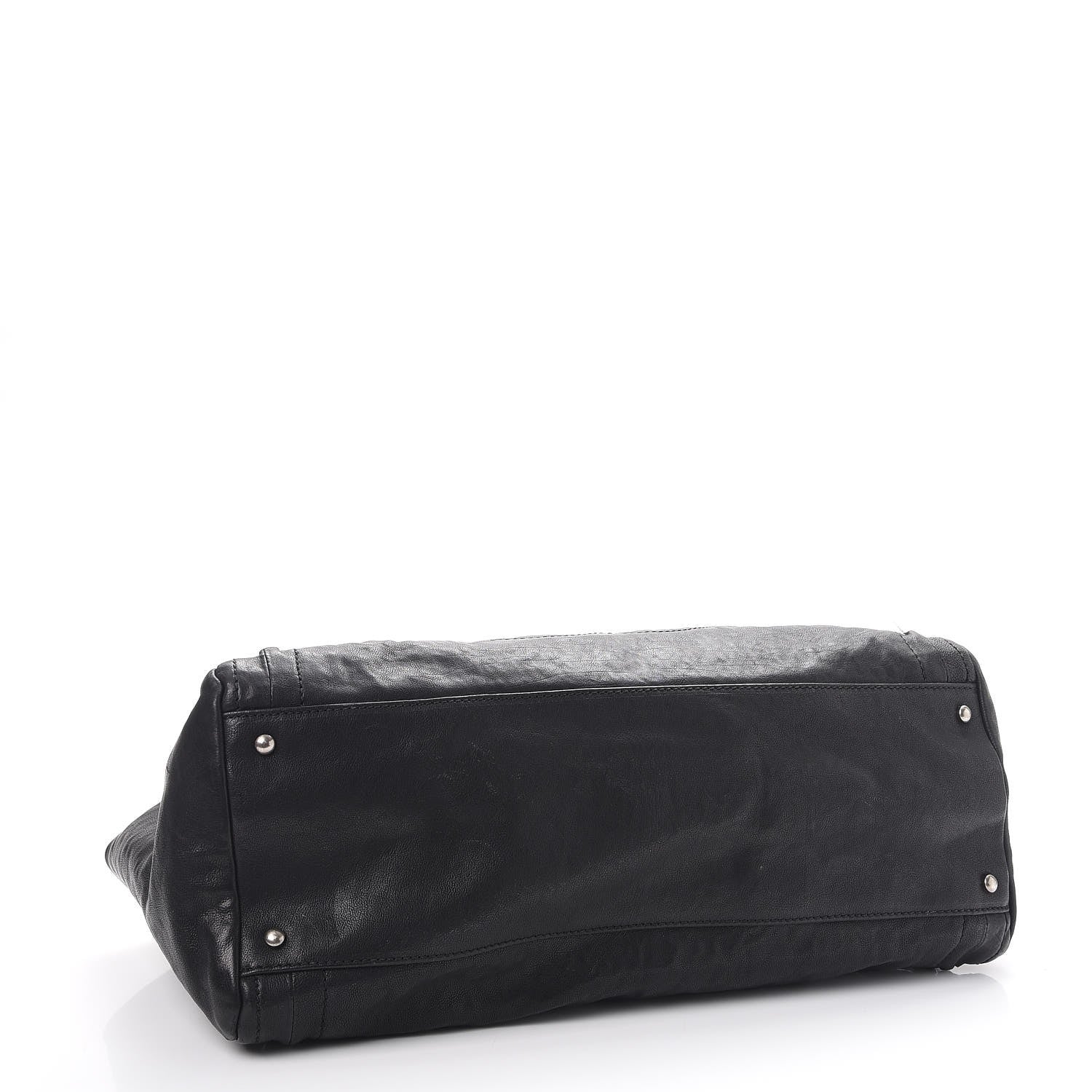 Chanel Glazed Calfskin East West Modern Chain Tote Black 4 of 13