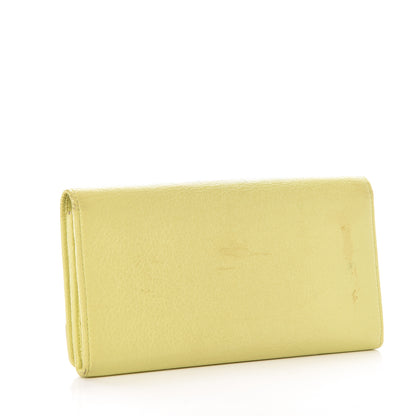 Balenciaga Agneau Classic Hardware Money Wallet Jaune Citronnade 3 of 15