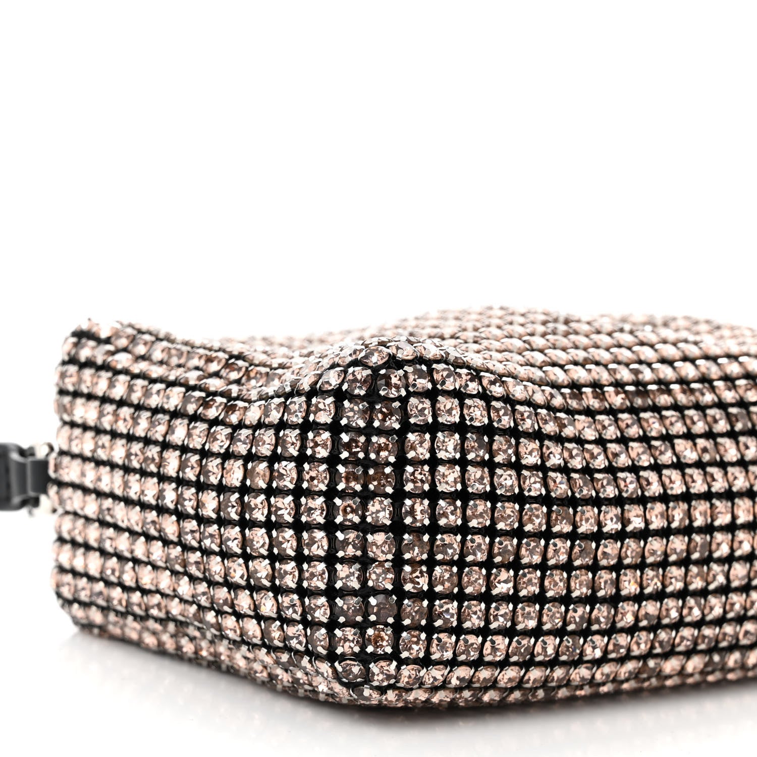 Alexander Wang Mesh Crystal Rhinestone Mini Heiress Pouch Sandstone 8 of 9