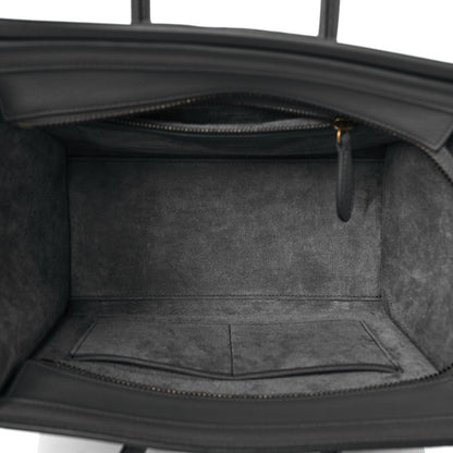 Celine Baby Drummed Calfskin Micro Luggage Kohl 7 of 9