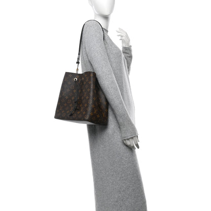 Louis Vuitton Monogram Neonoe MM Black 2 of 10