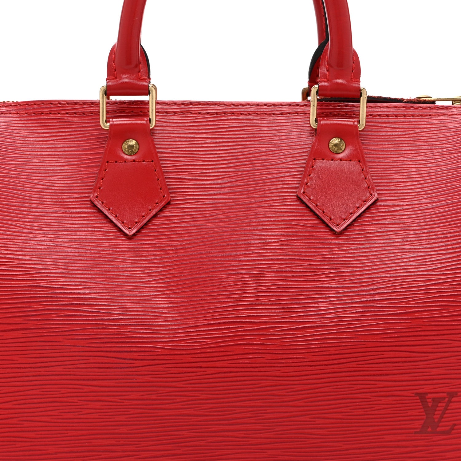 Louis Vuitton Epi Speedy 25 Castillan Red 8 of 12