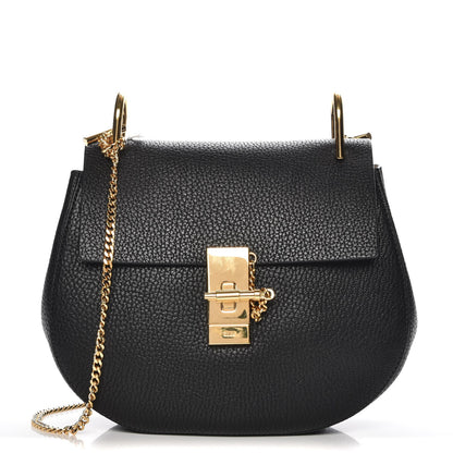 Chloe Grained Lambskin Drew Shoulder Bag Black 1 of 6