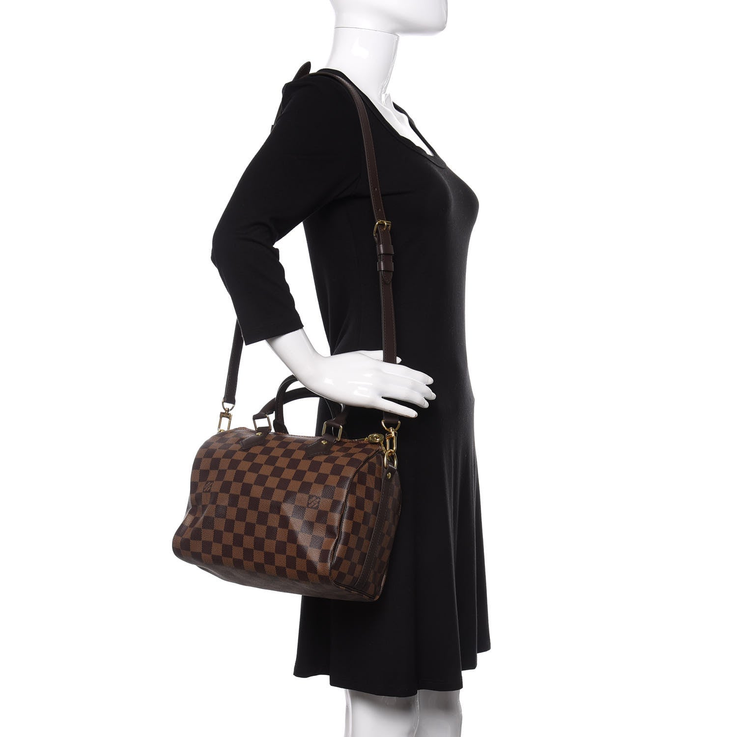 Louis Vuitton Damier Ebene Speedy Bandouliere 25 2 of 12