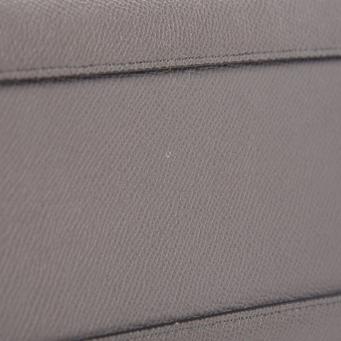 Baby Grained Calfskin Micro Belt Bag Grey
