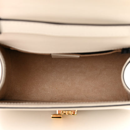 Gucci Calfskin Mini Sylvie Top Handle Bag White 5 of 15