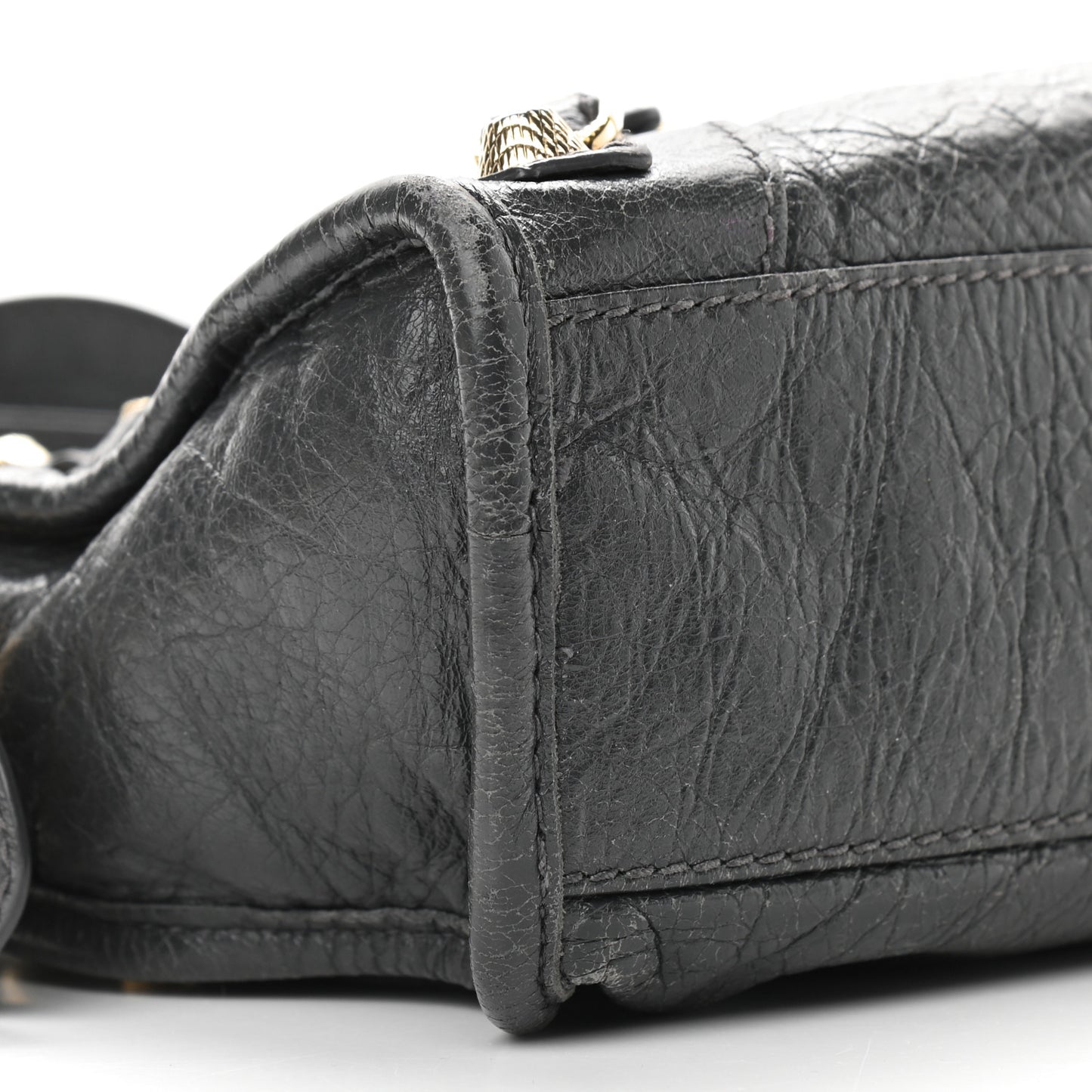 Agneau Giant 12 Gold Hardware Mini City Gris Fossile