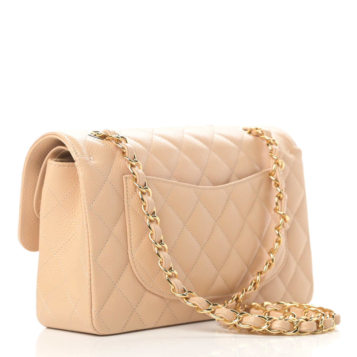 Chanel Caviar Quilted Small Double Flap Beige 3 of 10