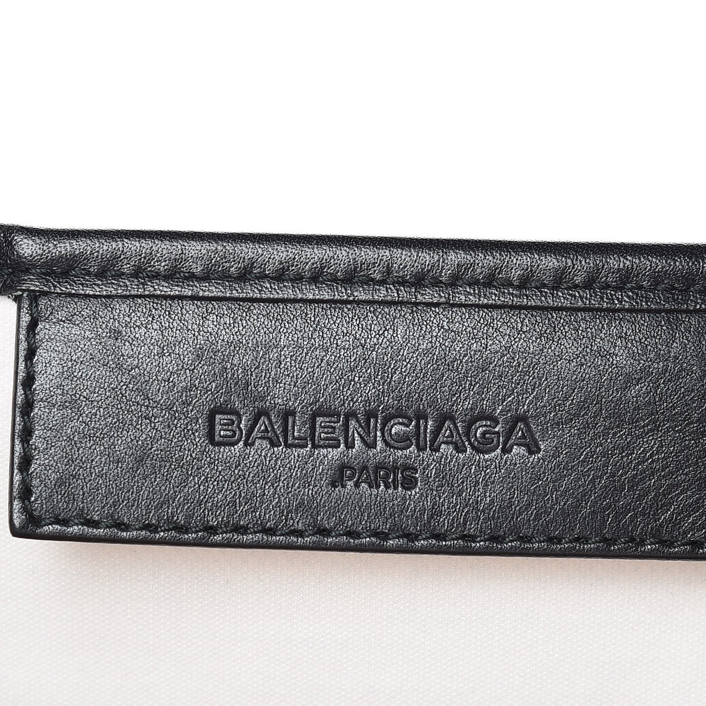 Cotton Canvas Calfskin M Navy Cabas Natural Black