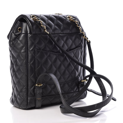 Chanel Calfskin Quilted Small Urban Spirit Backpack Black 4 of 28