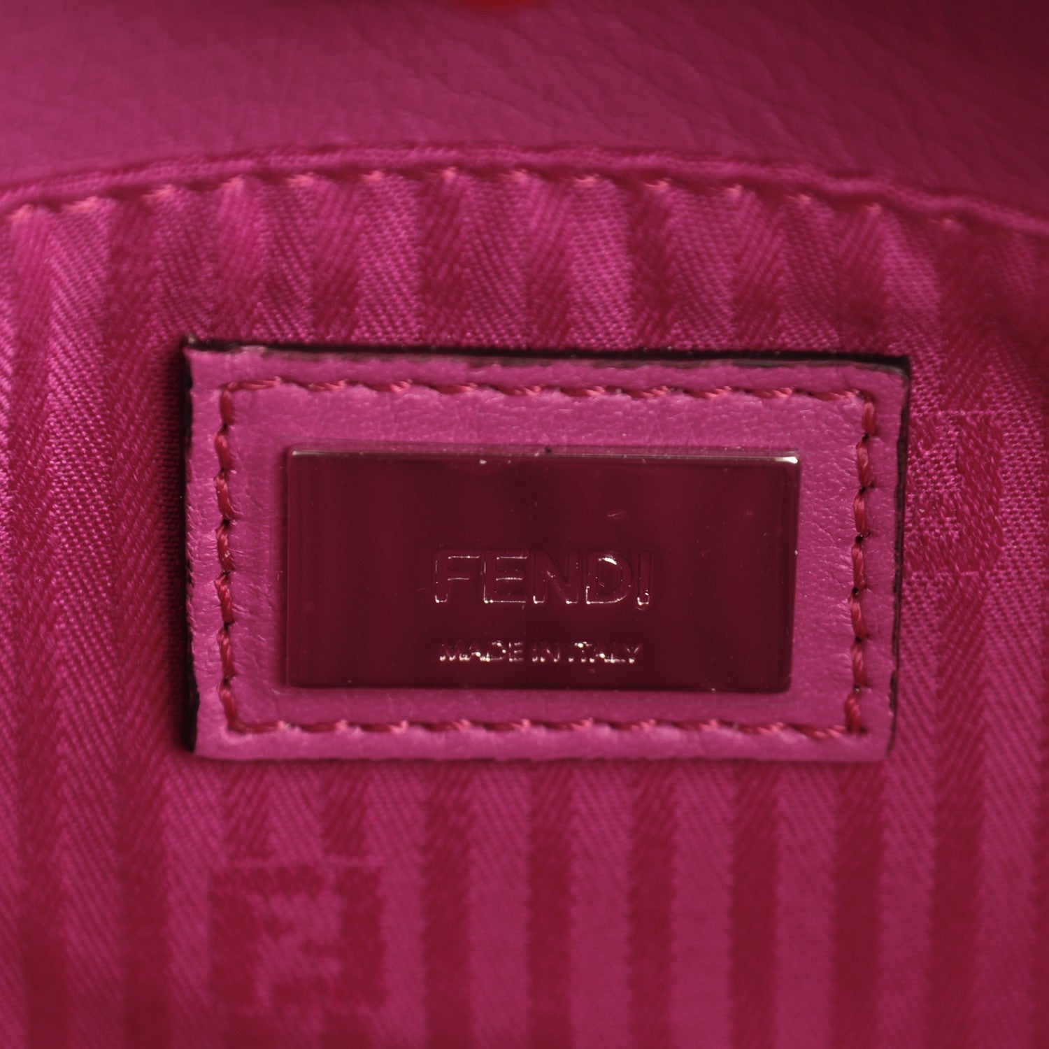 Fendi Vitello Elite Petite 2Jours Tote Magenta 6 of 7