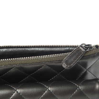 Chanel Metallic Lambskin Quilted Daily Zip Crossbody Bag Bronze 16 of 17