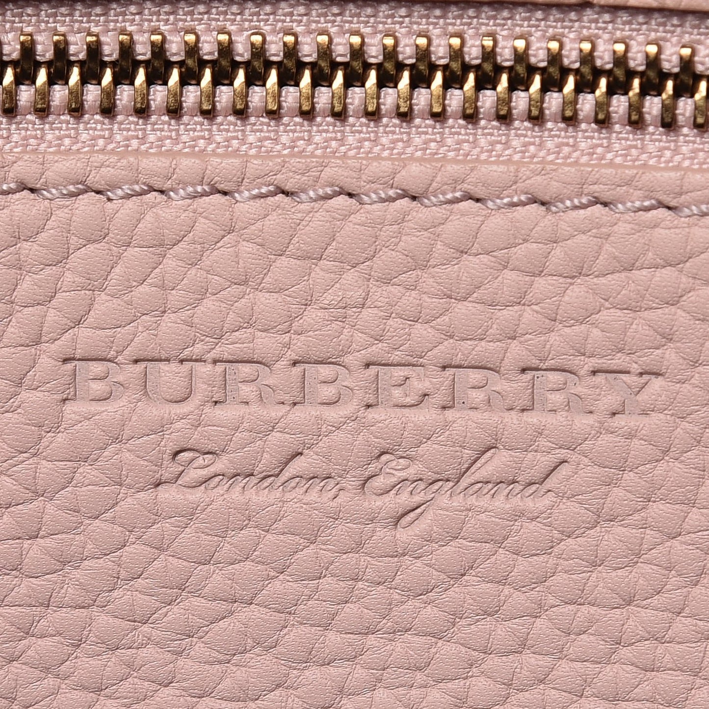 Grainy Calfskin Remington Tote Pale Ash Rose