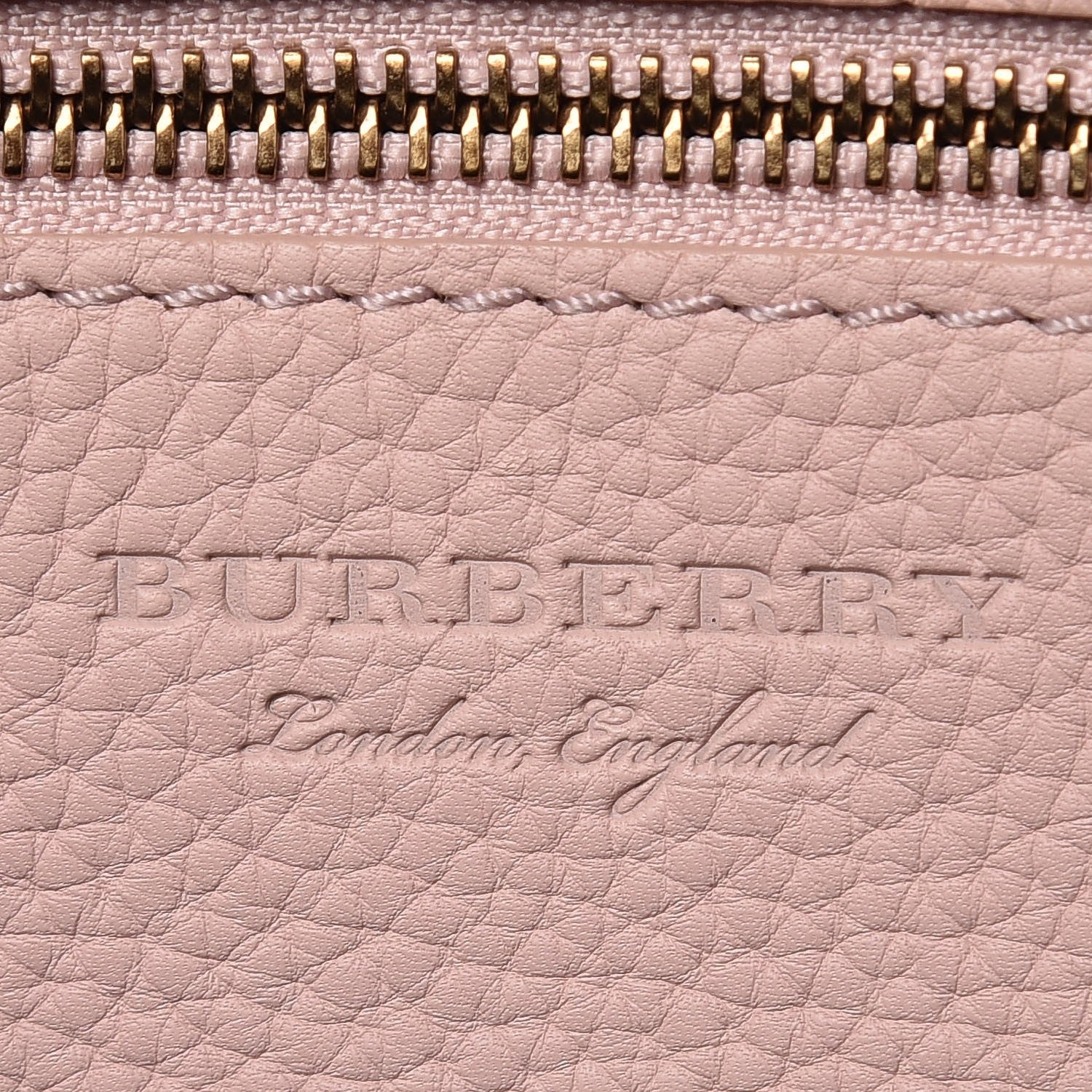 Burberry Grainy Calfskin Remington Tote Pale Ash Rose 6 of 7