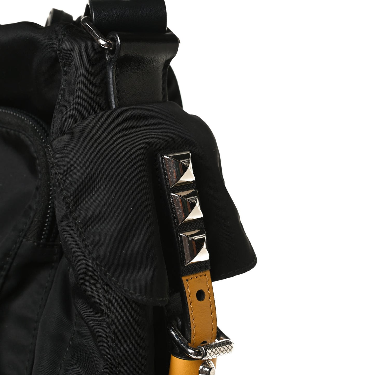 Nylon New Vela Studded Messenger Black Soleil