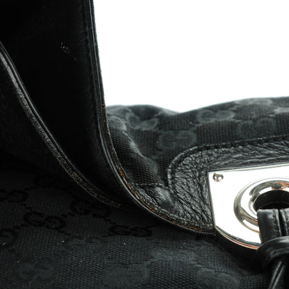 Gucci Monogram Large Indy Top Handle Bag Black 9 of 13