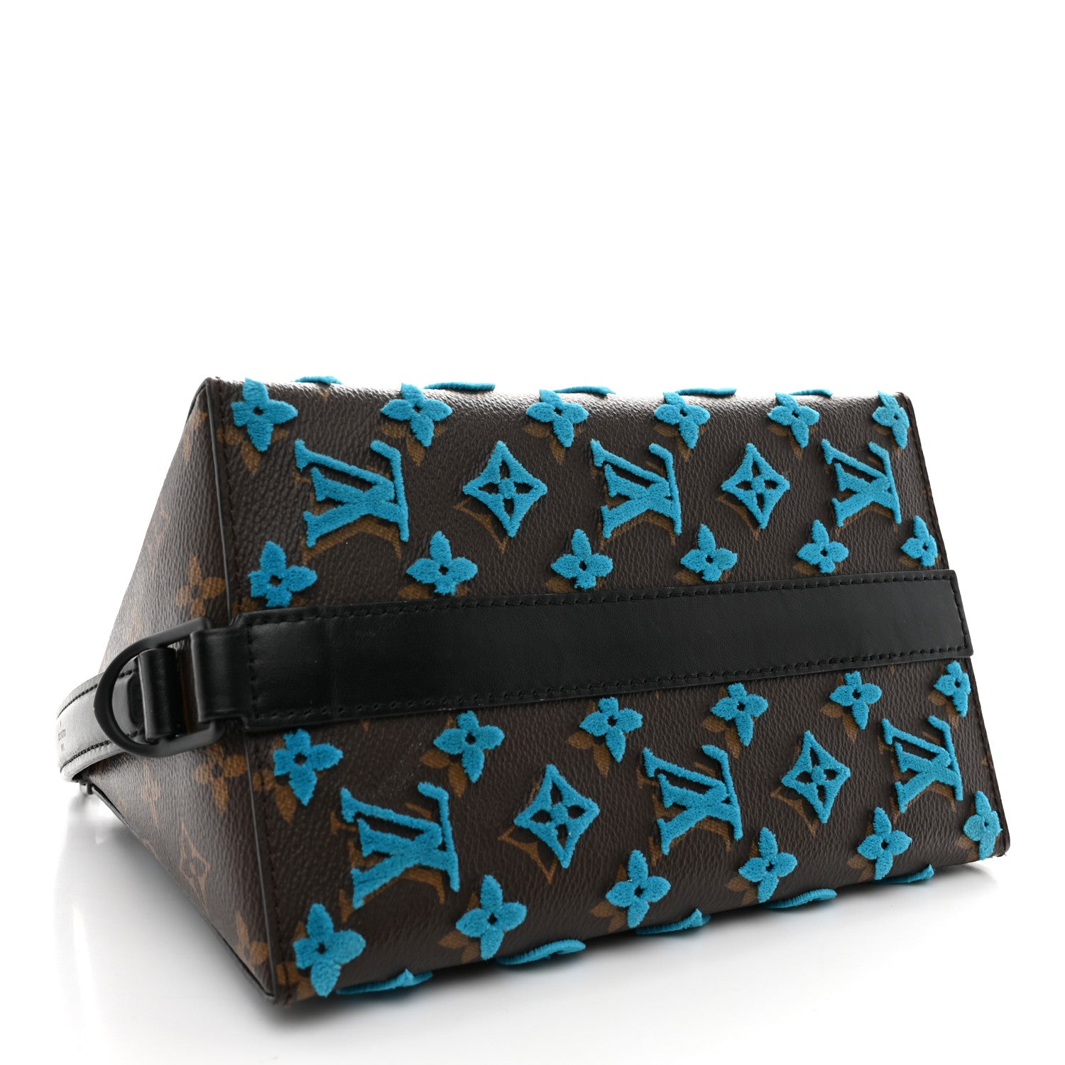 Louis Vuitton Monogram Tuffetage Triangle Messenger Turquoise 4 of 9