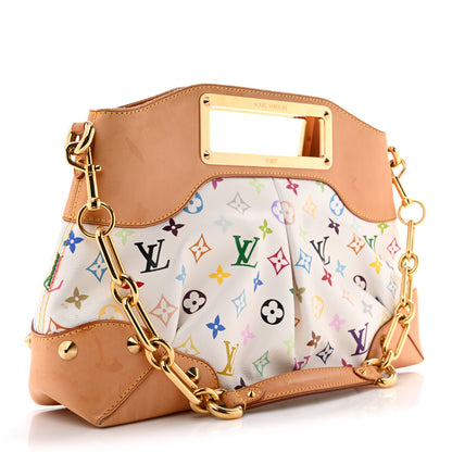 Louis Vuitton Monogram Multicolor Judy MM White 2 of 13