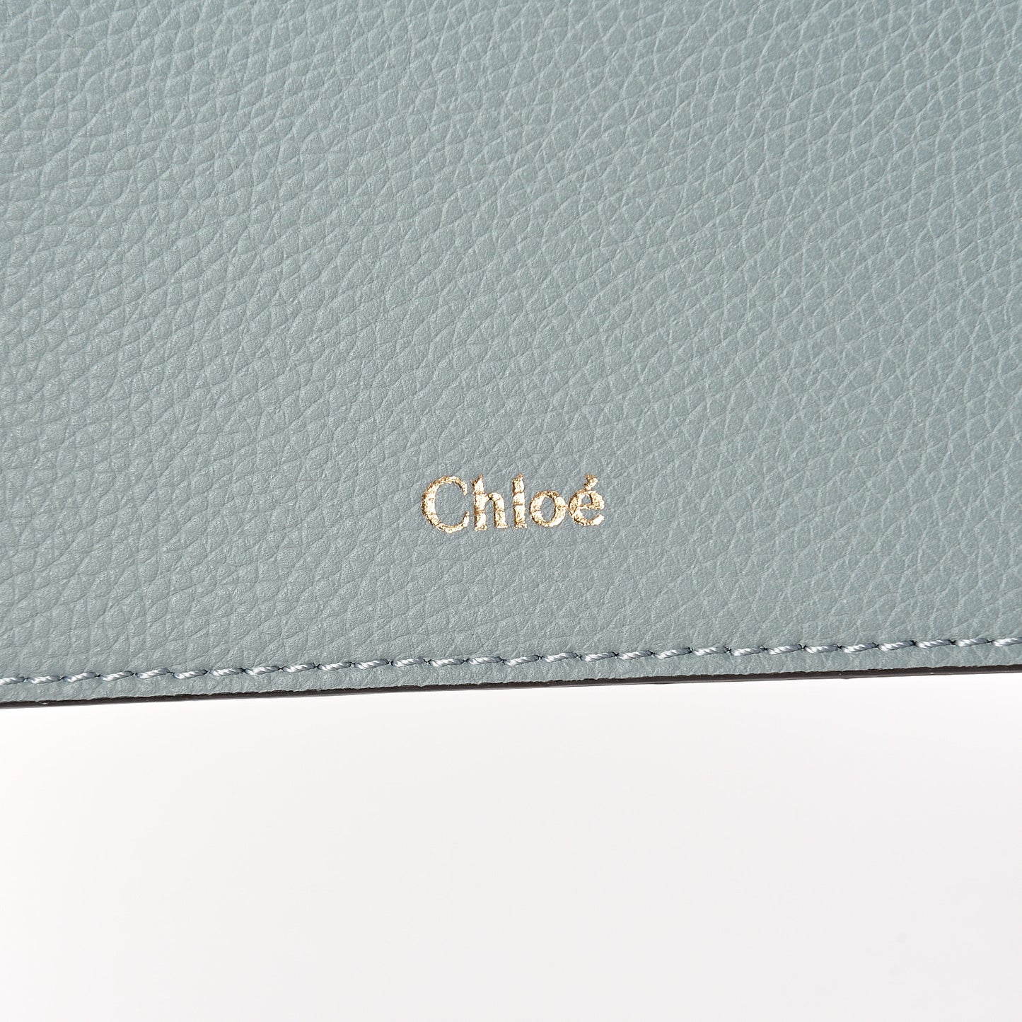 Smooth Grained Calfskin Medium Aby Tote Faded Blue