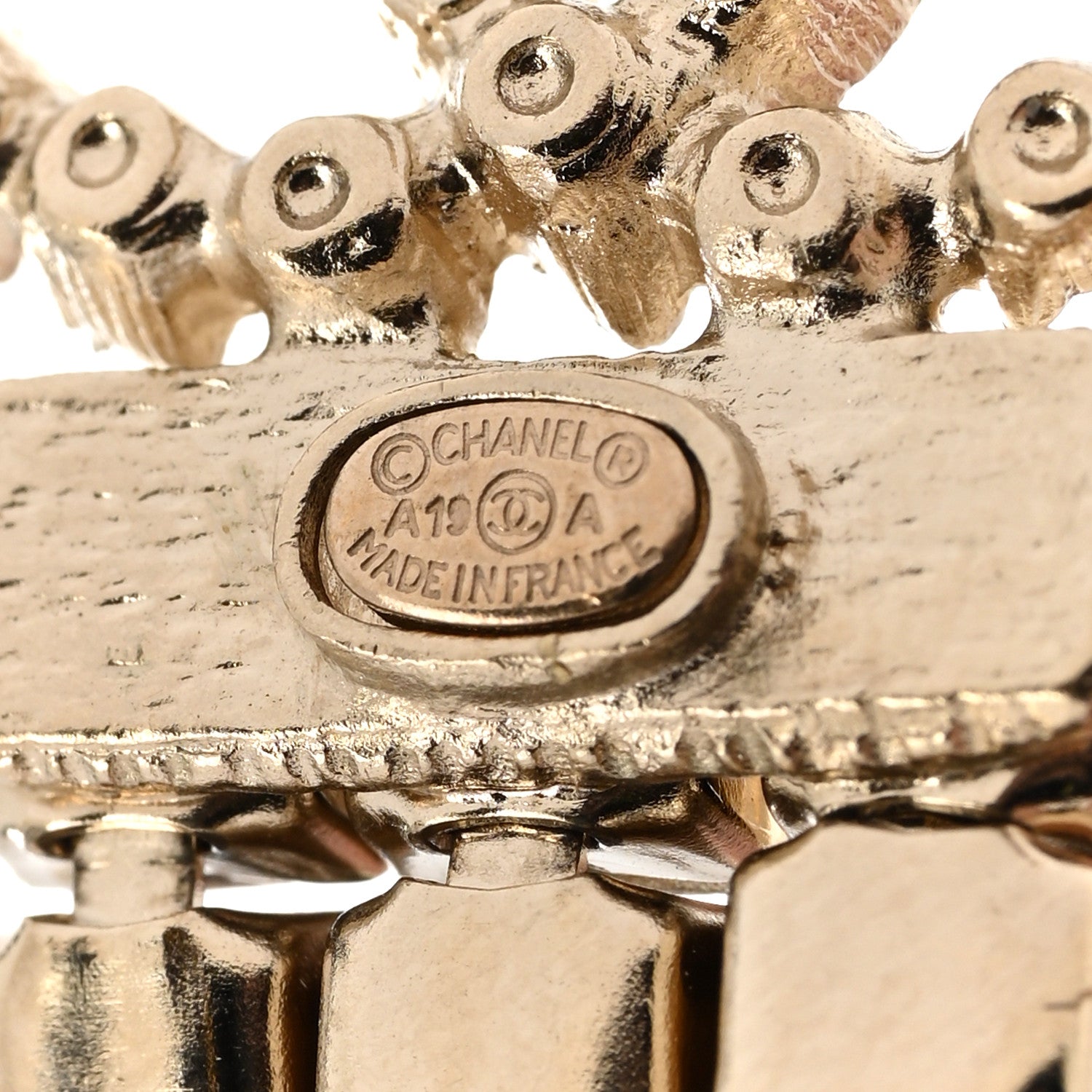 Chanel Baguette Crystal CC Drop Earrings Multi 4 of 6