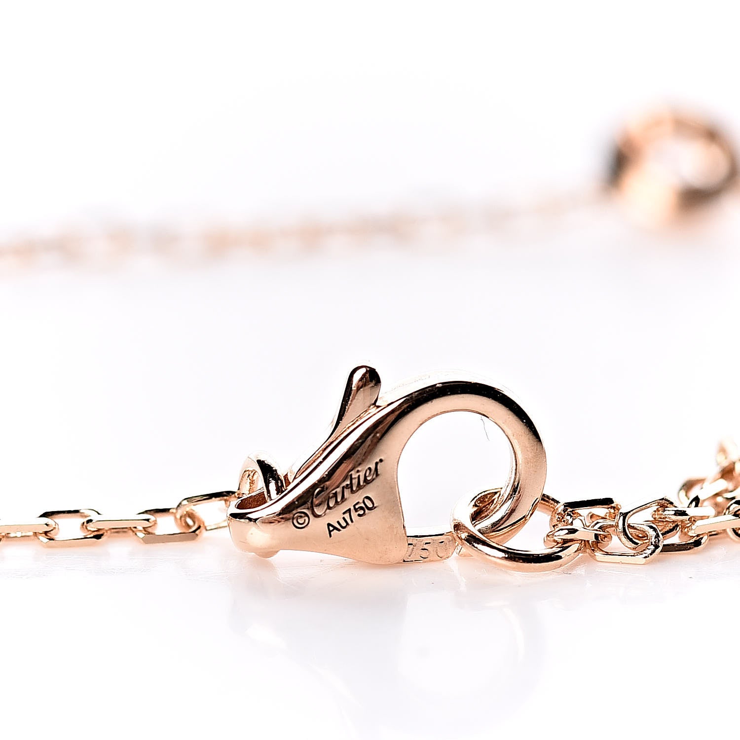 Cartier 18K Pink Gold Diamond SM D'Amour Pendant Necklace 6 of 6