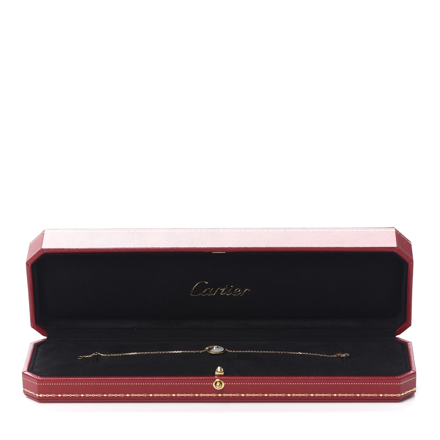 Cartier 18K Yellow Gold Diamond Mother of Pearl Amulette de Cartier Bracelet 6 of 6
